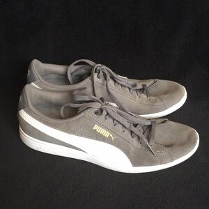 PUMA Gray and White Sneakers